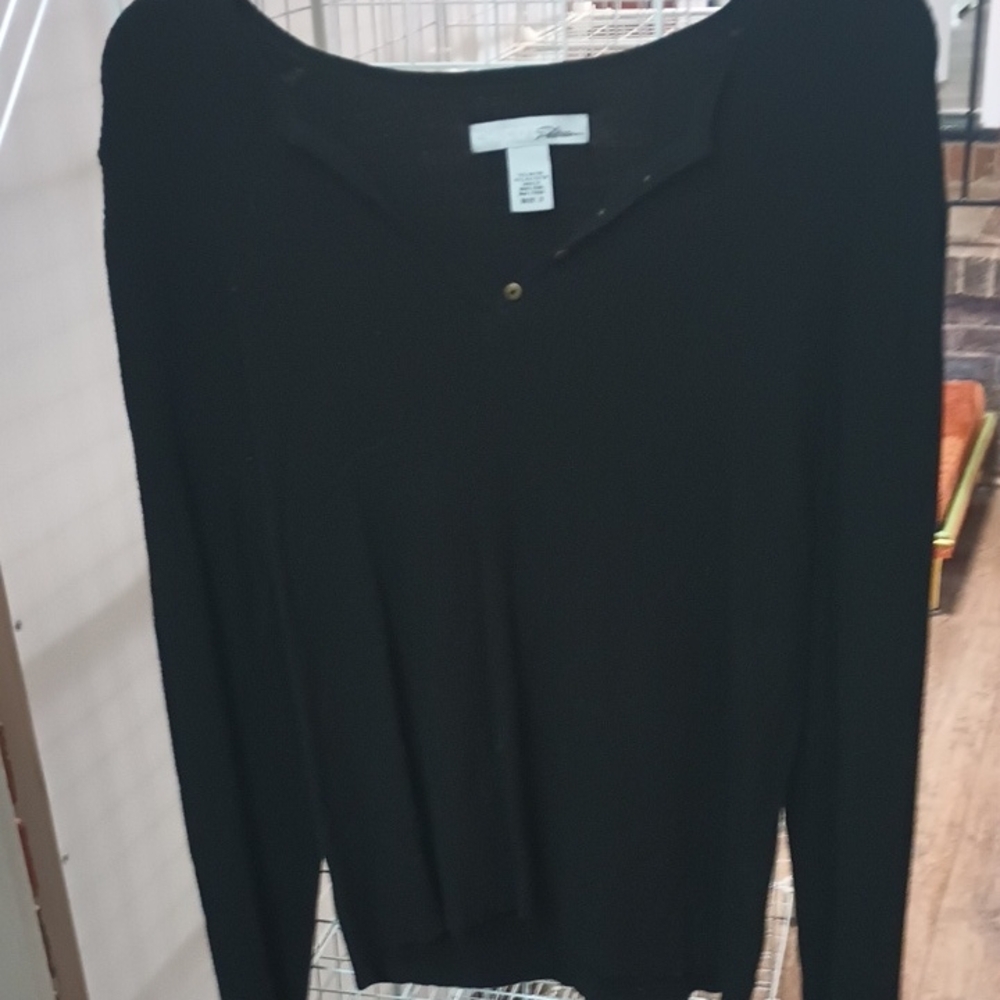 Chico's Elegant Black V-Neck Blouse